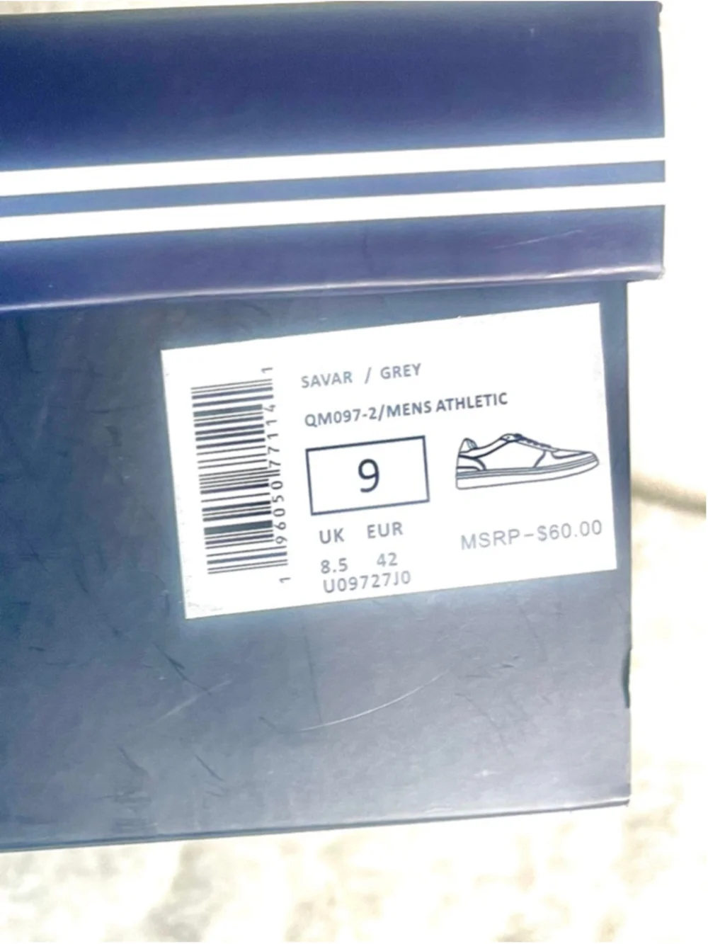 NIB Nautica Savar Men's Sneakers in grey Size 9